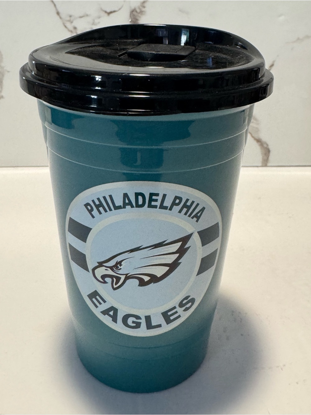NFL Philadelphia Eagles Teal Travel Tumbler with Black Lid
